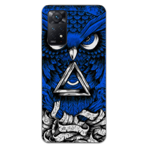 Redmi Note 11 Pro Mobile Cover Blue Owl