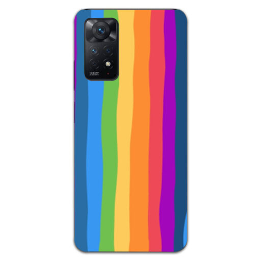 Redmi Note 11 Pro Mobile Cover Colorful Dark Shade Rainbow