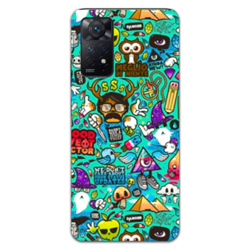 Redmi Note 11 Pro Mobile Cover Ghost Doodle