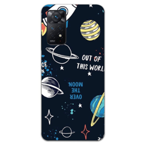 Redmi Note 11 Pro Mobile Cover Space Fun Doodle