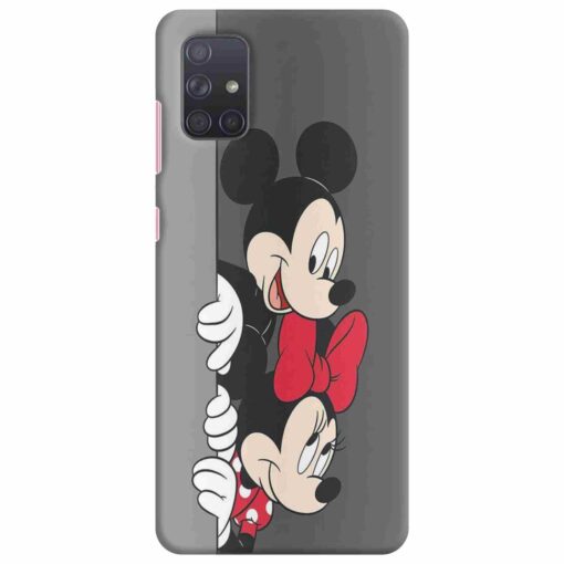 Samsung A71 Mobile Cover Minnie and Mickey Mouse