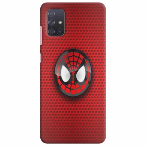 Samsung A71 Mobile Cover Spiderman Mask Back Cover