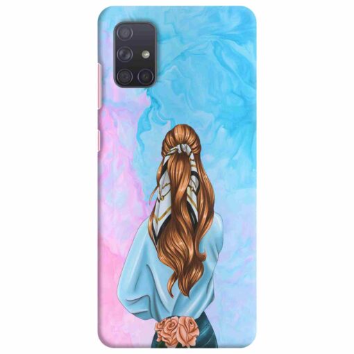 Samsung A71 Mobile Cover Stylish Girl 3D