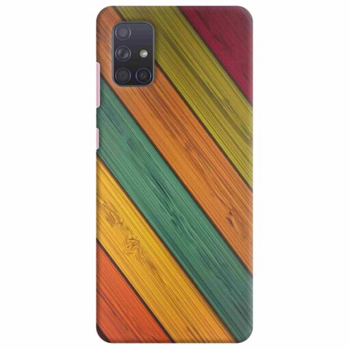 Samsung A71 Mobile Cover Wooden Print