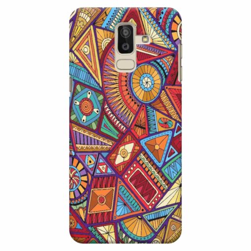 Samsung J8 mobile Cover Abstract Pattern