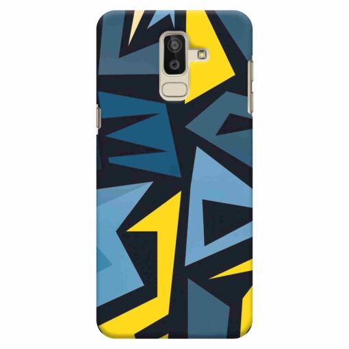 Samsung J8 mobile Cover Abstract Pattern YBB