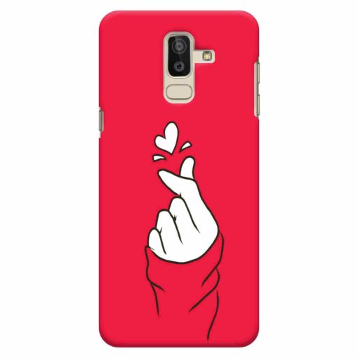 Samsung J8 mobile Cover BTS Red Hand