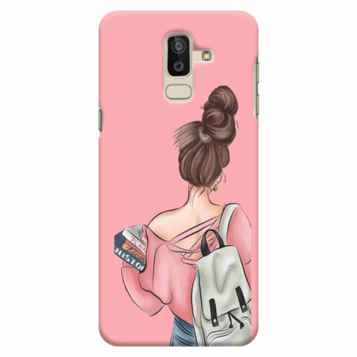 Samsung J8 mobile Cover College Girl