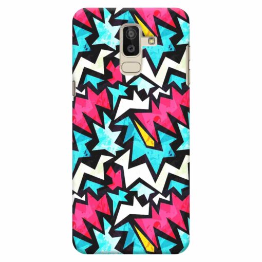 Samsung J8 mobile Cover Colorful Abstract