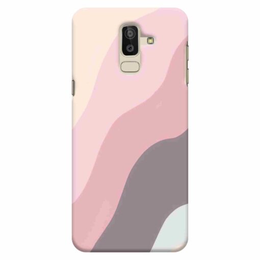 Samsung J8 mobile Cover Colorful Curvy Line