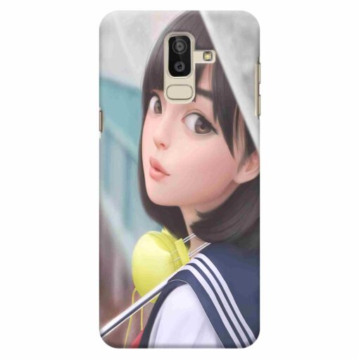 Samsung J8 mobile Cover Doll Girl