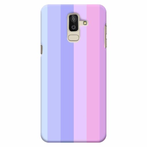 Samsung J8 mobile Cover Light Shade Straight Rainbow