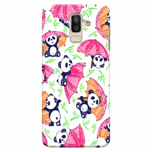 Samsung J8 mobile Cover Little Pandas Back Cover
