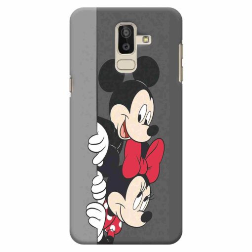 Samsung J8 mobile Cover Minnie and Mickey Mouse