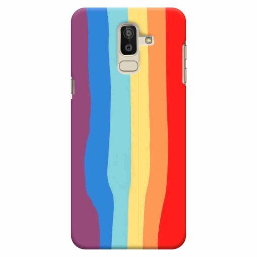 Samsung J8 mobile Cover Rainbow
