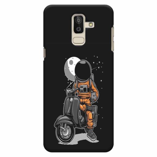 Samsung J8 mobile Cover Scooter In Space