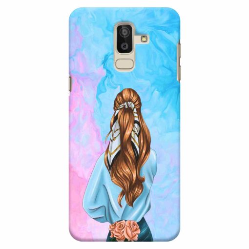 Samsung J8 mobile Cover Stylish Girl 3D