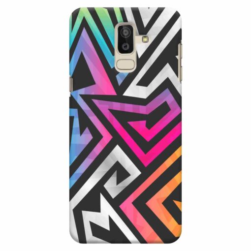 Samsung J8 mobile Cover Trippy Abstract