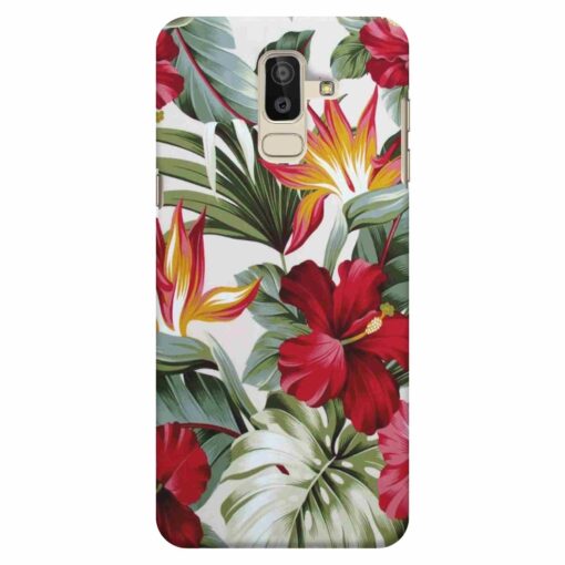 Samsung J8 mobile Cover Tropical Floral DE5