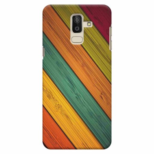Samsung J8 mobile Cover Wooden Print