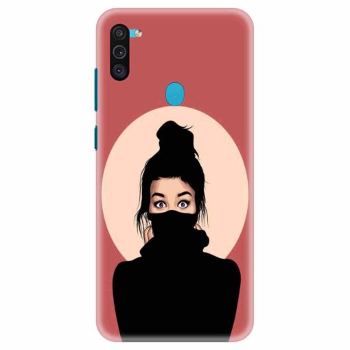 Samsung M11 Mobile Cover Beautiful Girl