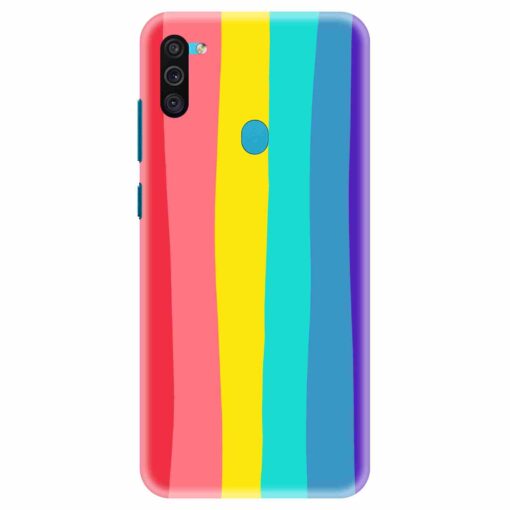 Samsung M11 Mobile Cover Bright Rainbow