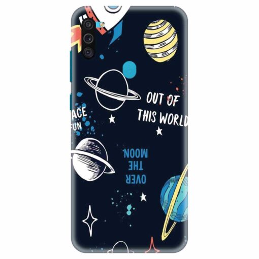 Samsung M11 Mobile Cover Space Fun Doodle