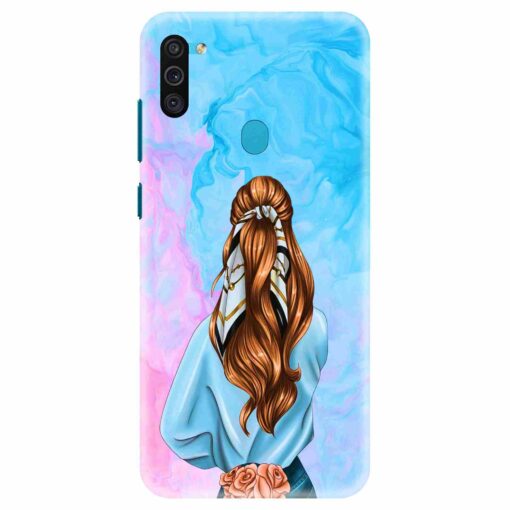 Samsung M11 Mobile Cover Stylish Girl 3D