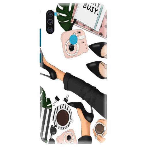 Samsung M11 Mobile Cover Trendy Girl