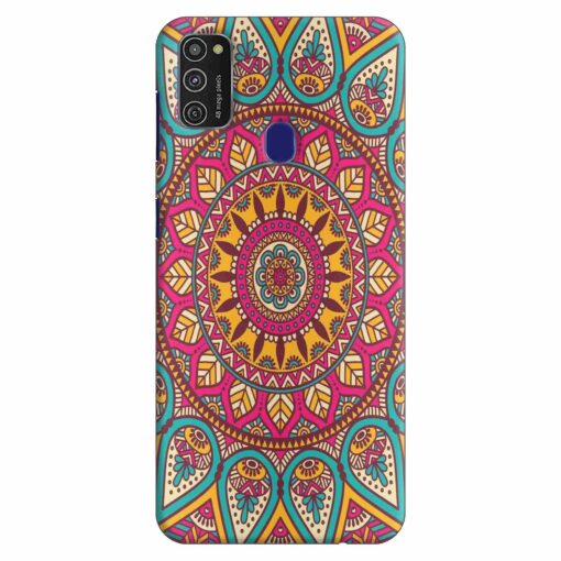 Samsung M21 Back Cover Mandala Design Art FLOG