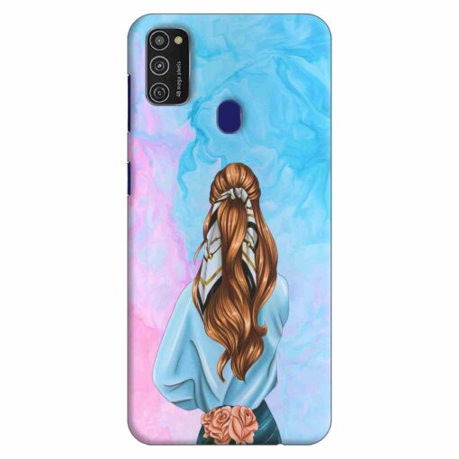 Samsung M21 Back Cover Stylish Girl 3D