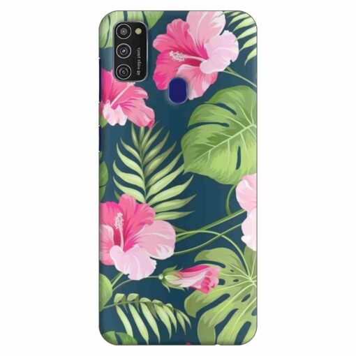 Samsung M21 Back Cover Tropical Leaf DE4