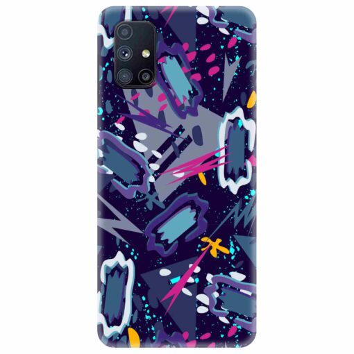 Samsung M51 Mobile Cover Blue Abstract