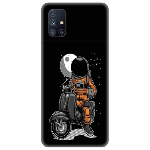 Samsung M51 Mobile Cover Scooter In Space