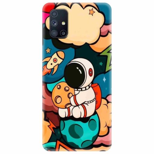 Samsung M51 Mobile Cover Space Character