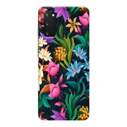 Samsung S20 Mobile Cover Multicolor Floral