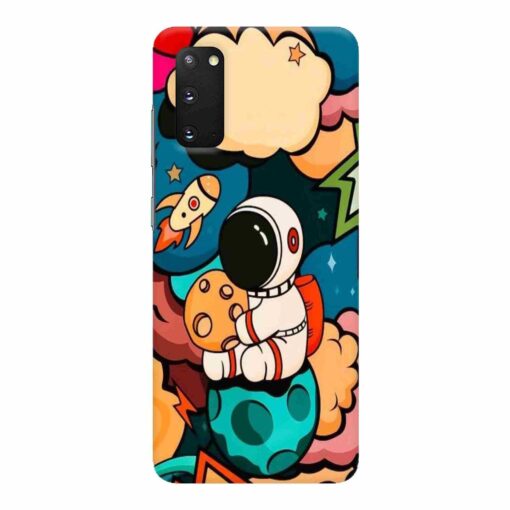 Samsung S20 Mobile Cover Space Character