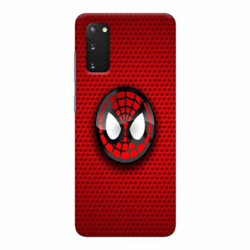 Samsung S20 Mobile Cover Spiderman Mask Back Cover