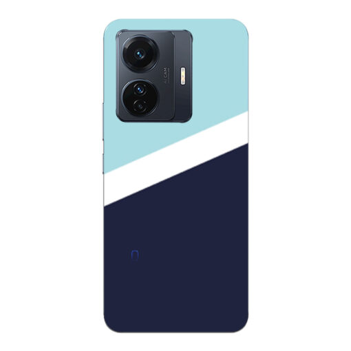 Vivo T1 Pro Mobile Cover Blue Slanting Designer