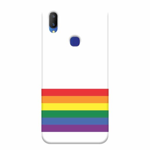 Vivo V11I Mobile Cover Rainbow Stripes Back Cover