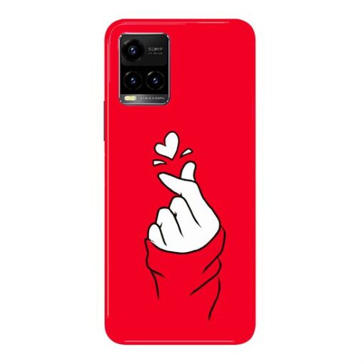 Vivo Y33s 5G Mobile Cover BTS Red Hand