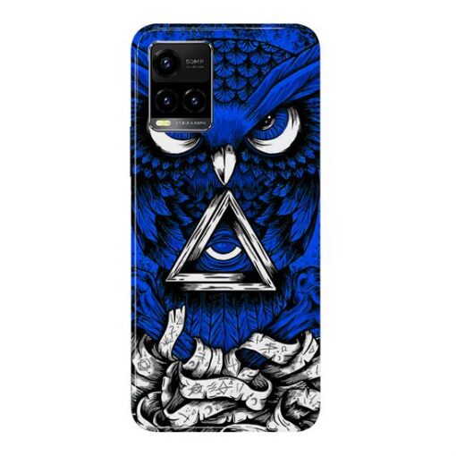 Vivo Y33s 5G Mobile Cover Blue Owl