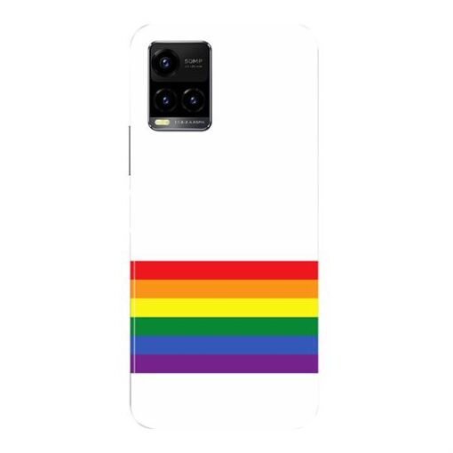 Vivo Y33s 5G Mobile Cover Rainbow Stripes Back Cover