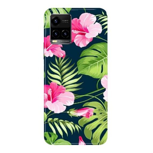 Vivo Y33s 5G Mobile Cover Tropical Leaf DE4