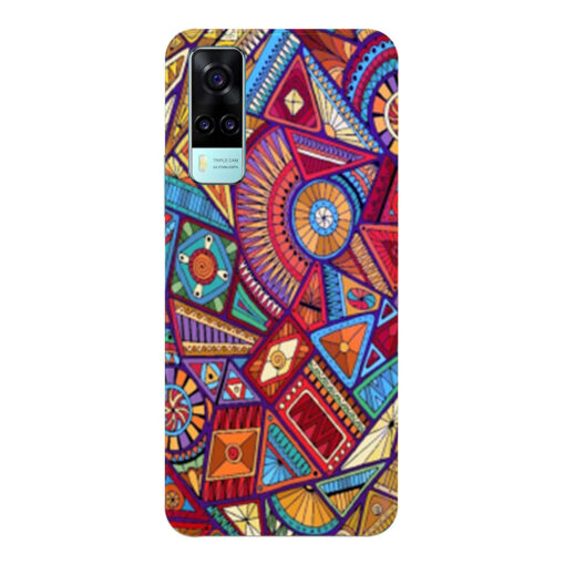 Vivo Y51A Mobile Cover Abstract Pattern