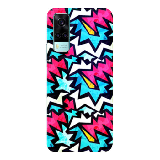 Vivo Y51A Mobile Cover Colorful Abstract