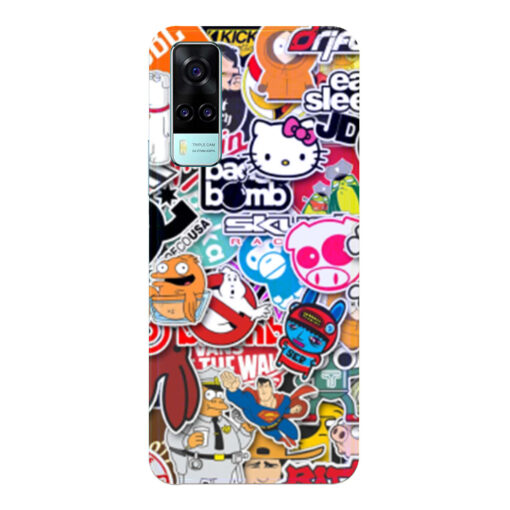 Vivo Y51A Mobile Cover Doodle