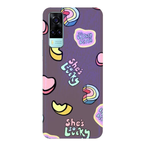 Vivo Y51A Mobile Cover Foodie Doodle