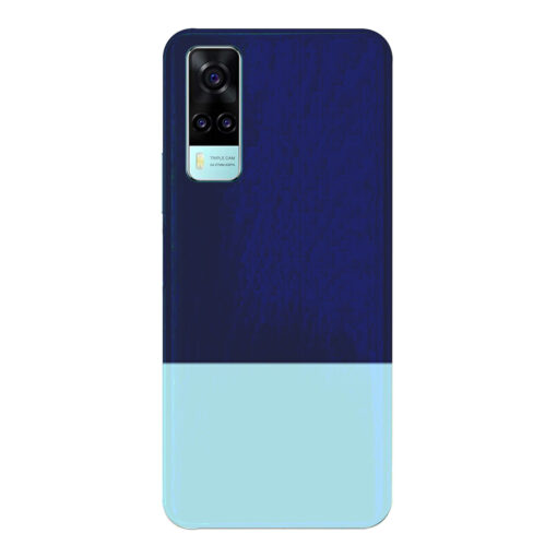 Vivo Y51A Mobile Cover Light Blue and Prussian Formal