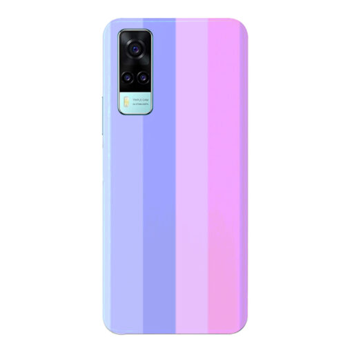 Vivo Y51A Mobile Cover Light Shade Straight Rainbow